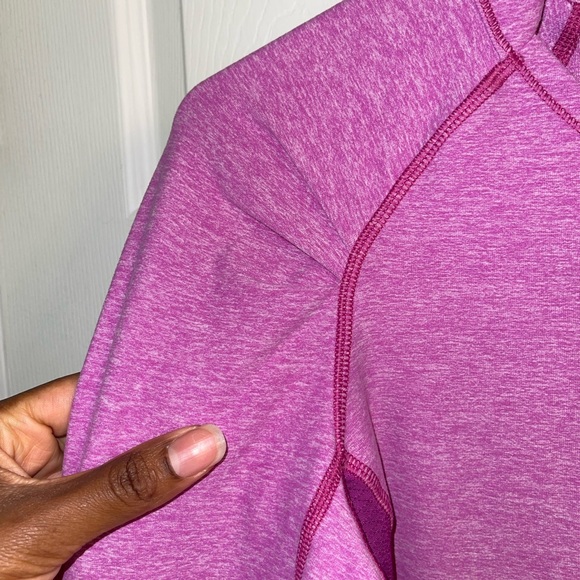 Lululemon Think Fast Long Sleeve Heathered Ultra Violet Top - Picture 10 of 10
